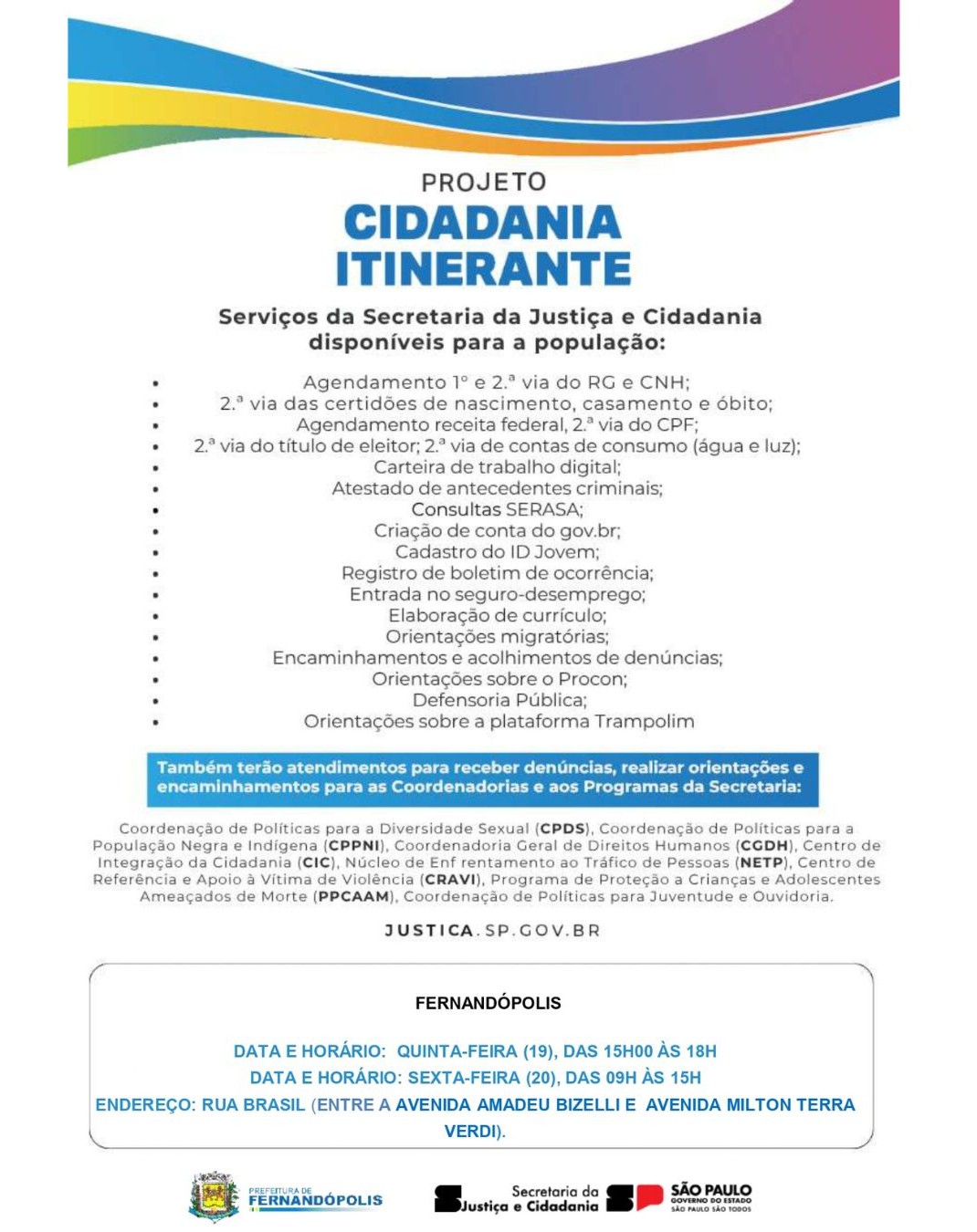 Post do instagram da Prefeitura de Mandirituba