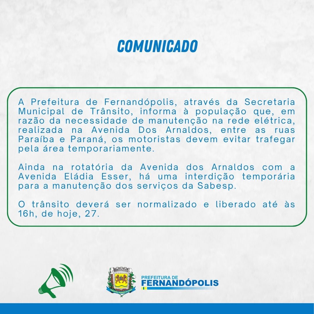 Post do instagram da Prefeitura de Mandirituba