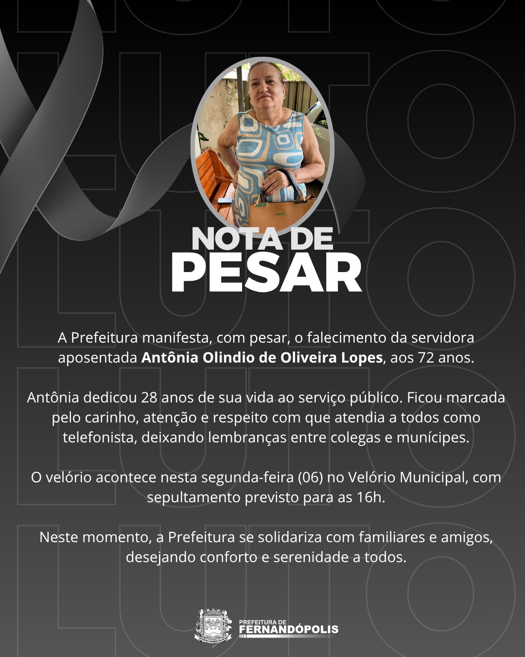 Post do instagram da Prefeitura de Mandirituba