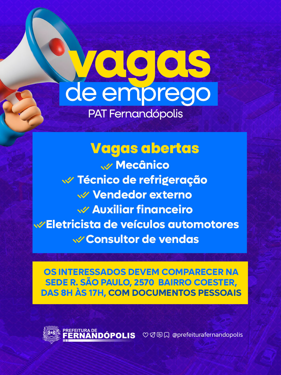 Post do instagram da Prefeitura de Mandirituba