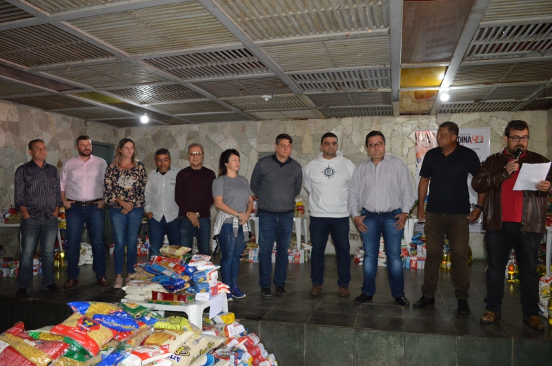 15 toneladas de alimentos são entregues às organizações sociais de Fernandópolis